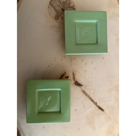 Tea Forté Spirited Tea Tray Set 2-Piece Ceramic For Silken Tea Infusers Green & - Picture 4 of 10